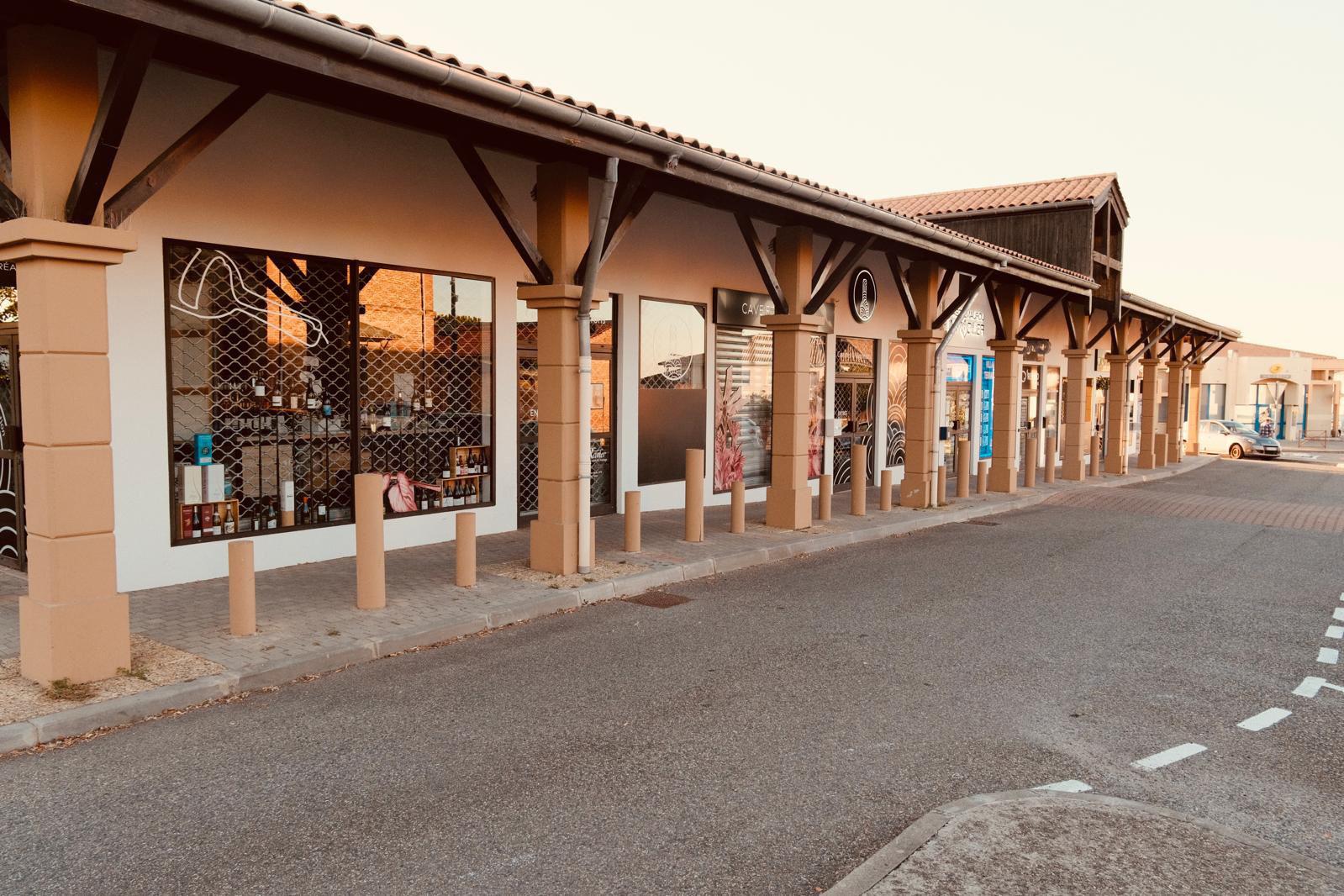 Façade de commerces de la ville de castelmaurou